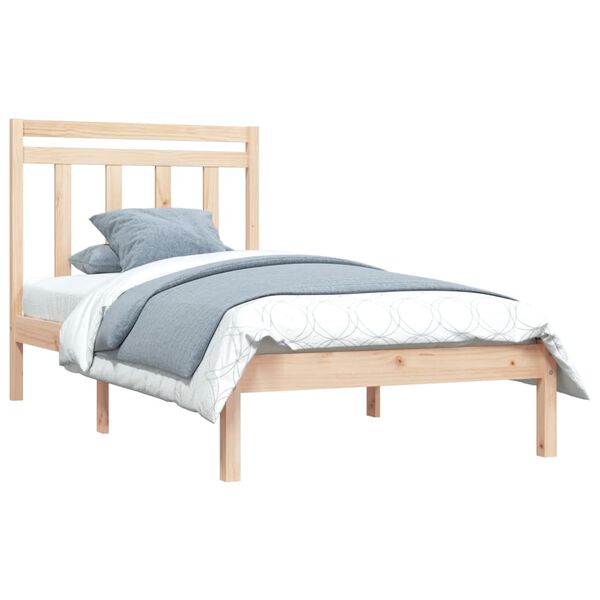 vidaXL Cadre de lit sans matelas 90x200 cm bois massif