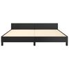 vidaXL Cadre de lit avec t&ecirc;te de lit Noir 180x200 cm Similicuir