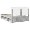 vidaXL Cadre de lit B&eacute;ton 140 x 190 cm Bois de pin massif
