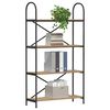 vidaXL &Eacute;tag&egrave;re Ch&ecirc;ne artisanal 80 x 30 x 146 cm Bois d'ing&eacute;nierie
