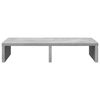 vidaXL Support de moniteur gris b&eacute;ton 50x27x10 cm bois d'ing&eacute;nierie