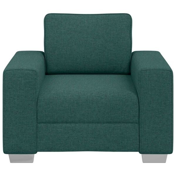 vidaXL Canap&eacute; Vert fonc&eacute; 100 x 77 x 82 cm tissu