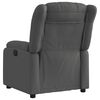 vidaXL Fauteuil inclinable Gris foncé Tissu