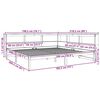 vidaXL Lit biblioth&egrave;que sans matelas 180x200 cm bois massif de pin
