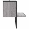 vidaXL &Eacute;tag&egrave;re murale avec barre sonoma gris 40x25x30 cm