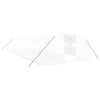 vidaXL Serre avec cadre en acier blanc 48 m&sup2; 12x4x2 m