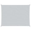 vidaXL Voile d'ombre Gris clair et blanc 8 x 6 m