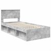 vidaXL Cadre de lit Gris B&eacute;ton 100 x 200 cm Bois d'ing&eacute;nierie