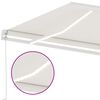 vidaXL Auvent manuel r&eacute;tractable avec LED 450x350 cm Cr&egrave;me