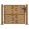 vidaXL Portail de jardin 100x75 cm en acier Corten, design carr&eacute;