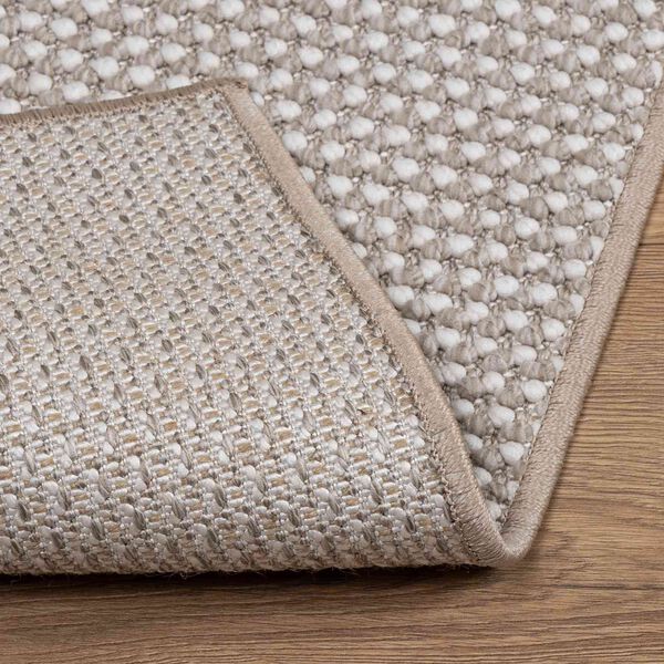 vidaXL Tapis de surface HUARTE Cr&egrave;me et Taupe 340 x 240 cm Polyester
