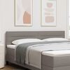 vidaXL T&ecirc;te de lit avec t&ecirc;te de lit Taupe 180 cm Cuir synth&eacute;tique