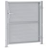 vidaXL Porte de Jardin Argenté 96 x 100 cm Acier inoxydable