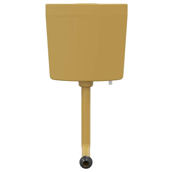 vidaXL Réservoir de toilette avec entrée d'eau inférieure 3/6 L Curry