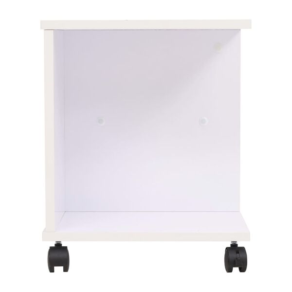vidaXL &Eacute;tag&egrave;re &agrave; roulettes 50x35x42 cm Blanc
