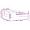 VidaXL Cadre de lit ottoman avec matelas cr&egrave;me 200x200 cm tissu