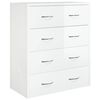 vidaXL Buffet avec 4 tiroirs 60x30,5x71 cm Blanc brillant