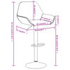 vidaXL Tabourets de bar lot de 2 gris clair velours