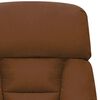 vidaXL Fauteuil de massage Marron Tissu microfibre