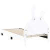 vidaXL Cadre de lit pour enfants avec t&ecirc;te de lit Blanc 90 x 190 cm PU