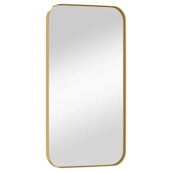 vidaXL Miroir mural Dor&eacute; 30x60 cm Rectangulaire
