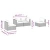 vidaXL Salon de jardin 4 pcs avec coussins R&eacute;sine tress&eacute;e Marron