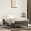 vidaXL Matelas &agrave; ressorts ensach&eacute;s 80 x 210 cm Gris fonc&eacute;