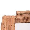 vidaXL Ensemble de canap&eacute;s 3 pcs avec coussins Rotin naturel