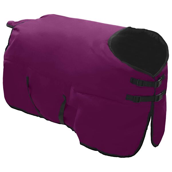 vidaXL Couverture &Eacute;quine Vert fonc&eacute; et noir 115 cm Polyester