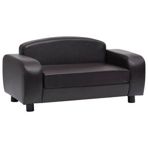 vidaXL Canap&eacute; pour chien Marron 80x50x40 cm Similicuir