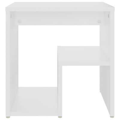 vidaXL Tables de chevet 2 pcs Blanc 40x30x40 cm Aggloméré
