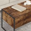 vidaXL Table basse Ch&ecirc;ne Fum&eacute; 100 x 46 x 40 cm Bois d'ing&eacute;nierie
