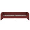 vidaXL Lit avec matelas et USB Rouge bordeaux Tissu 90x200 cm