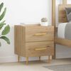 vidaXL Cabinet de chevet avec tiroir Ch&ecirc;ne artisanal 40 x 35 x 47,5 cm