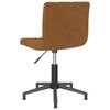 vidaXL Chaises pivotantes &agrave; manger lot de 2 marron velours