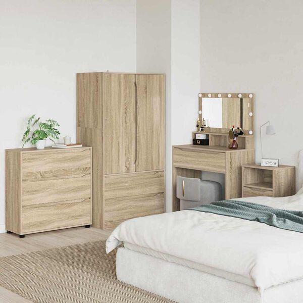 vidaXL Armoire de rangement Ch&ecirc;ne Sonoma 80 x 31 x 81 cm