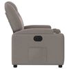 vidaXL Fauteuil inclinable &eacute;lectrique Taupe Tissu