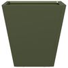 vidaXL Jardinière vert olive 30x30x30 cm acier