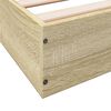vidaXL Cadre de lit sans matelas ch&ecirc;ne sonoma 150x200 cm