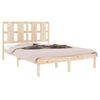 vidaXL Cadre de lit sans matelas 135x190 cm bois massif