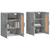 vidaXL Armoires murales 2 pcs gris b&eacute;ton bois d'ing&eacute;nierie