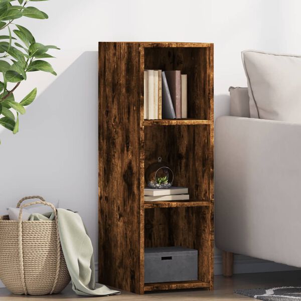 vidaXL Buffet ch&ecirc;ne fum&eacute; 30x41x93 cm bois d'ing&eacute;nierie