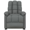 vidaXL Fauteuil de massage inclinable Gris fonc&eacute; Tissu