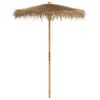 vidaXL Parasol Tiki avec toile en feuille de bananier 180 cm en bambou