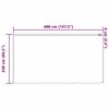 vidaXL Rideau en Dentelle Floral Blanc 240 x 400 cm Polyester