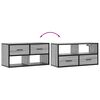 vidaXL Meuble TV sonoma gris 80x31x39,5 cm bois d'ingénierie et métal