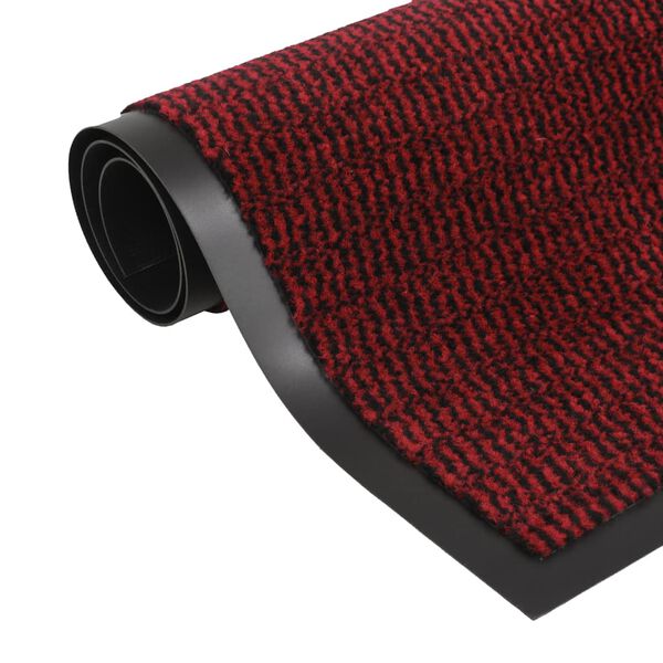 vidaXL Paillassons rectangulaires 2 pcs 90 x 150 cm Rouge