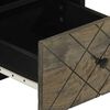 vidaXL Meuble TV noir 70x33x46 cm bois massif de manguier