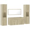 vidaXL Ensemble de meubles de salle de bain 4 pcs ch&ecirc;ne sonoma
