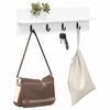 vidaXL Porte-manteau mural Blanc 60 x 10,5 x 18 cm Bois d'ing&eacute;nierie